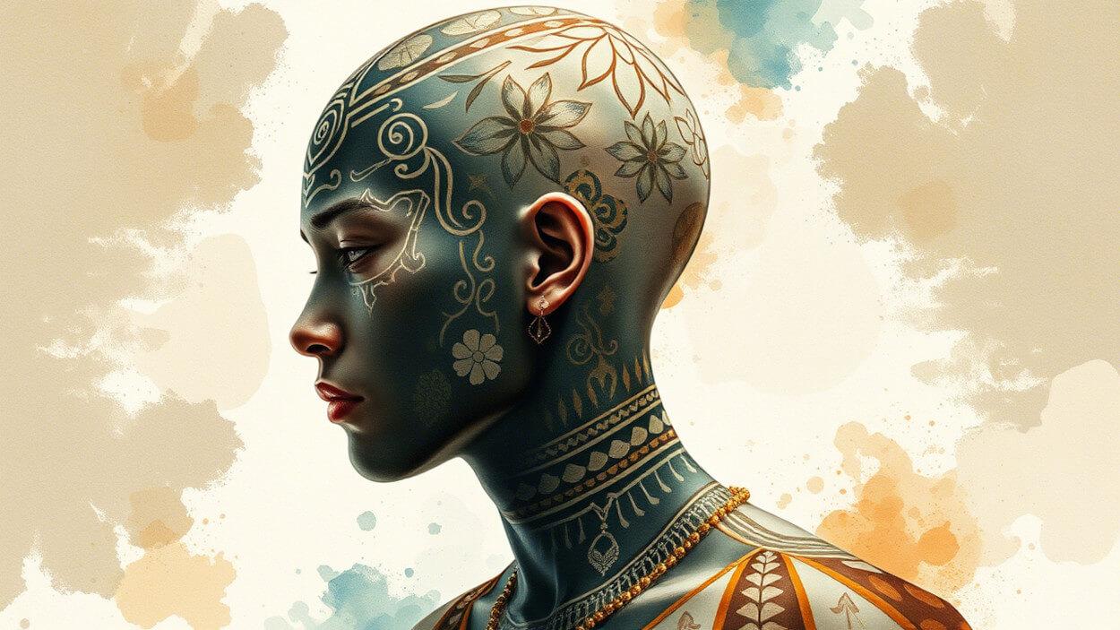 Магические женские тату Древнего Китая Магические тату Древнего Китая